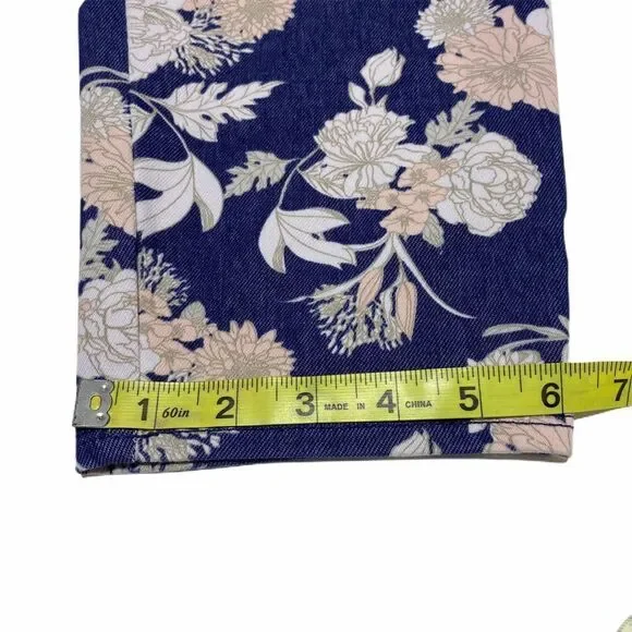 FADED Glory Floral Cropped Trousers 16-18 - Picture 7 of 11